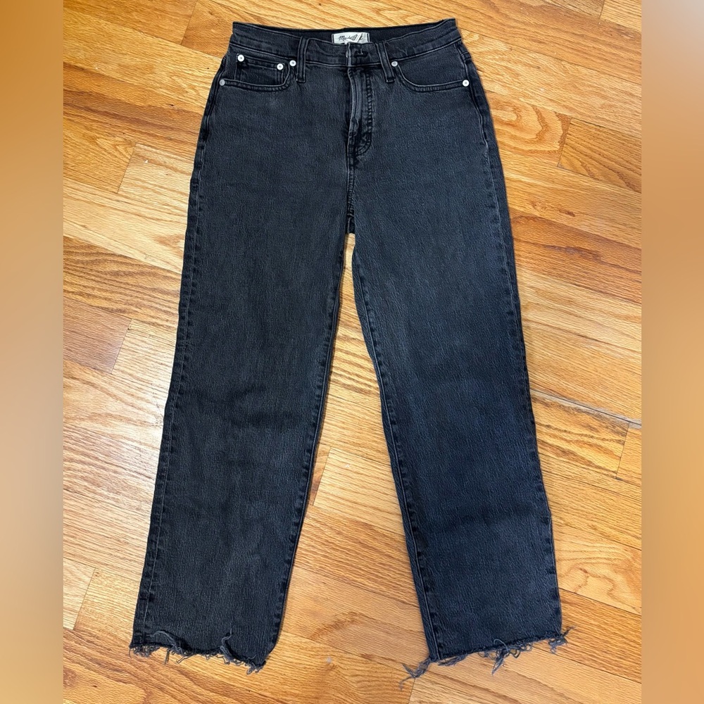MADEWELL Black Perfect Vintage Straight Jeans